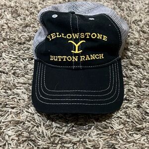 Yellowstone Dutton Ranch Black and Gray Hat